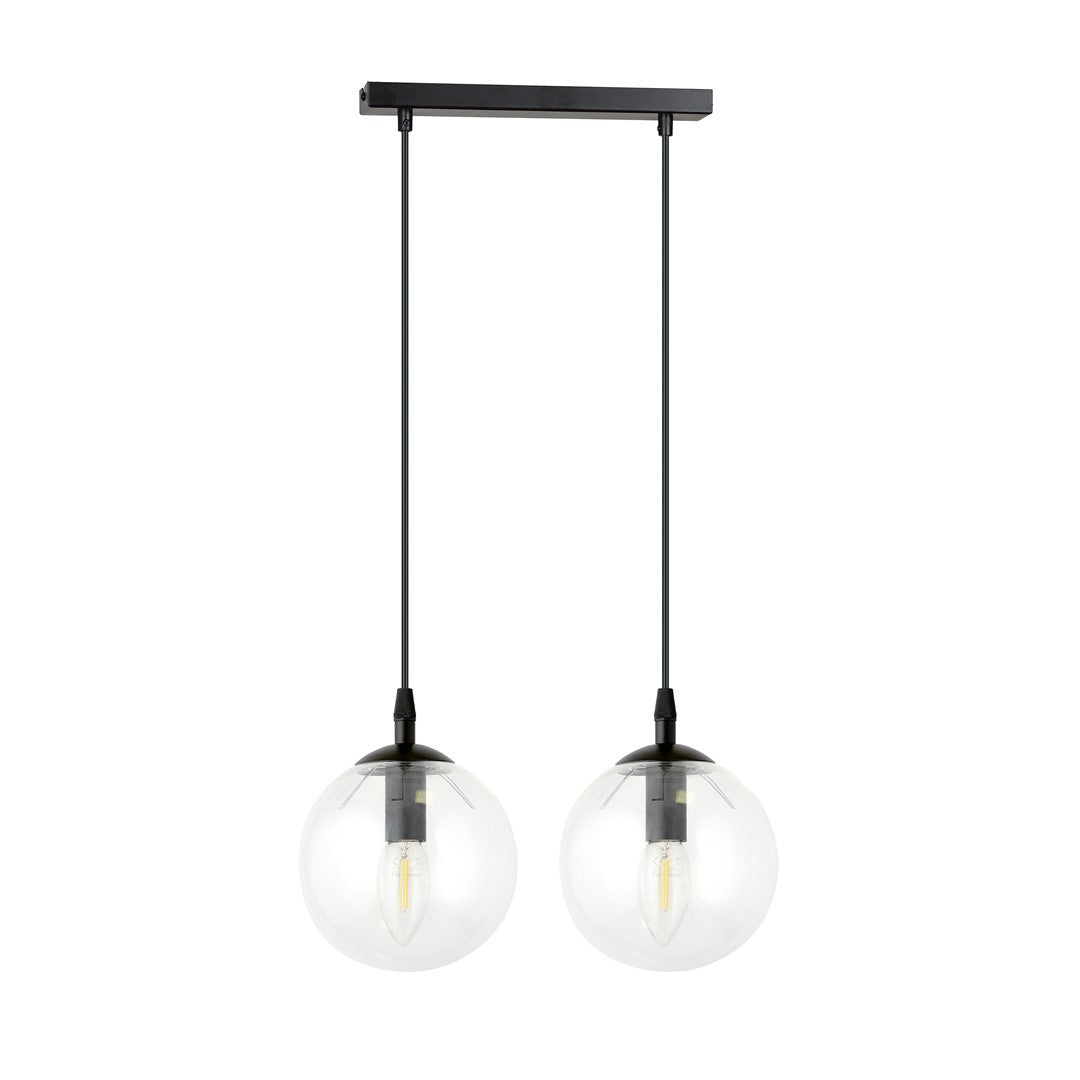 Loftlampe COSMO 2 Gennemsigtig - Sort - Nordic Unique