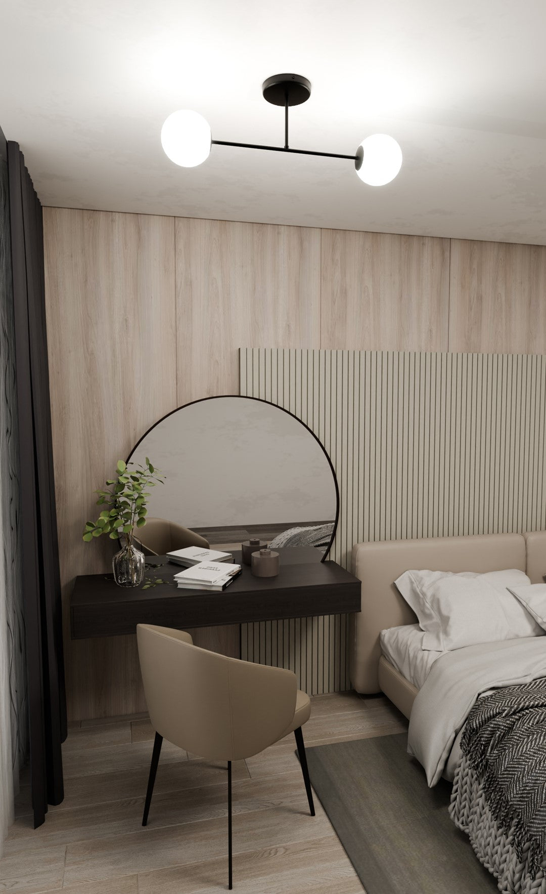 Loftlampe ROMA 2 - Sort / Hvid - Nordic Unique