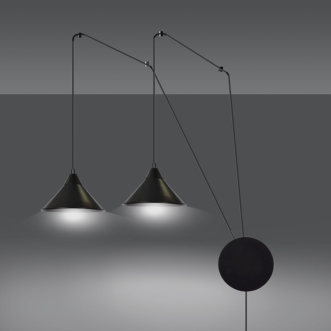 Loftlampe ABRAMO 2 - Sort - Nordic Unique