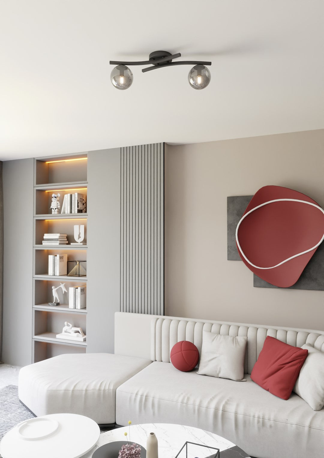 Loftlampe OPUS 2 - Sort / Grafit - Nordic Unique