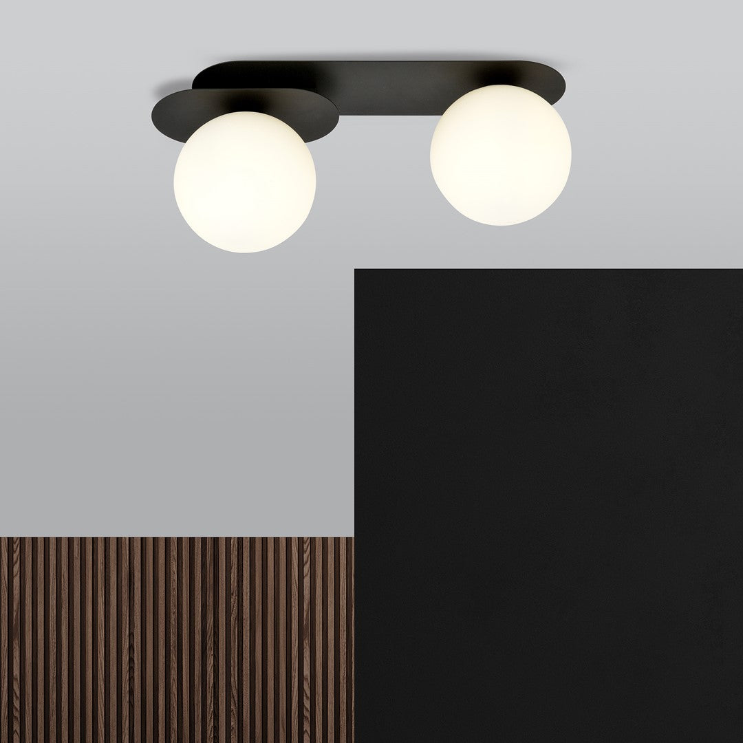 Loftlampe PLAZA 2 - Sort / Hvid - Nordic Unique
