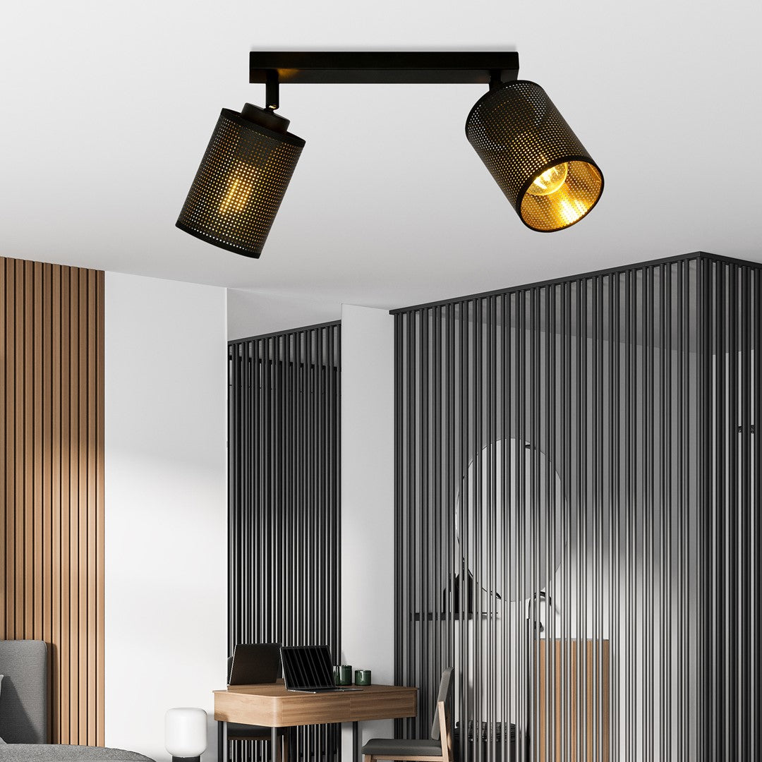 Loftlampe BRONX 2 - Sort - Nordic Unique