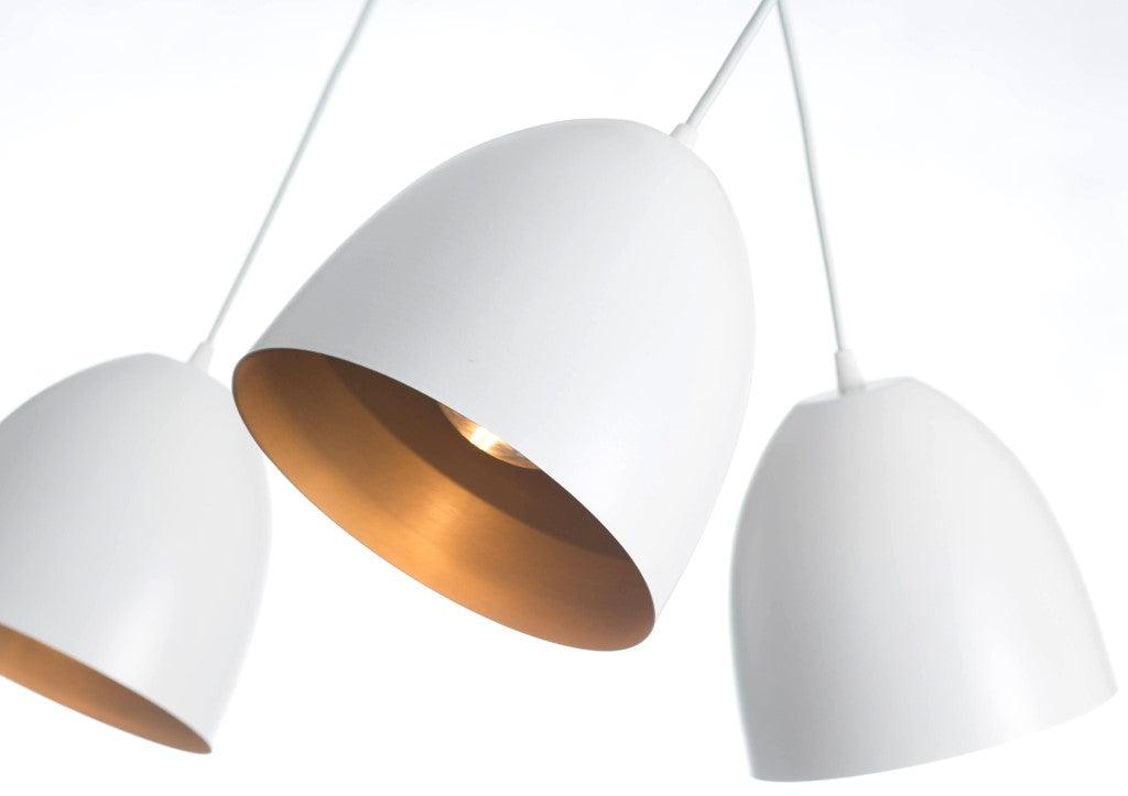 Loftlampe LENOX 2 - Hvid / Guld - Nordic Unique