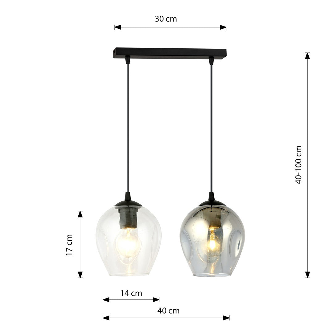 Loftlampe ISTAR 2 - Sort / Grafit - Nordic Unique