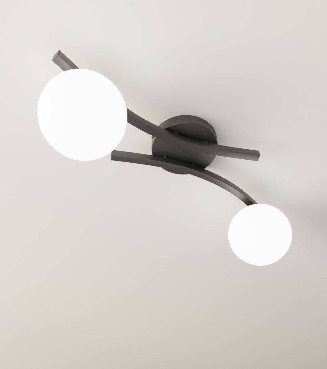 Loftlampe OPUS 2 - Sort / Hvid - Nordic Unique