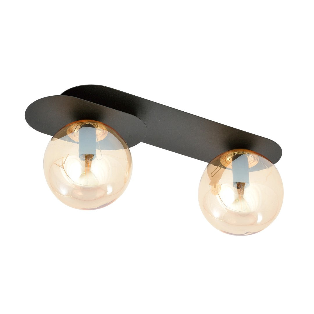 Loftlampe PLAZA 2 - Sort / Rav - Nordic Unique
