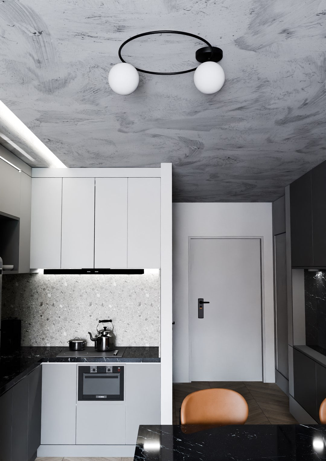 Loftlampe SOPRA 2 - Sort / Hvid - Nordic Unique