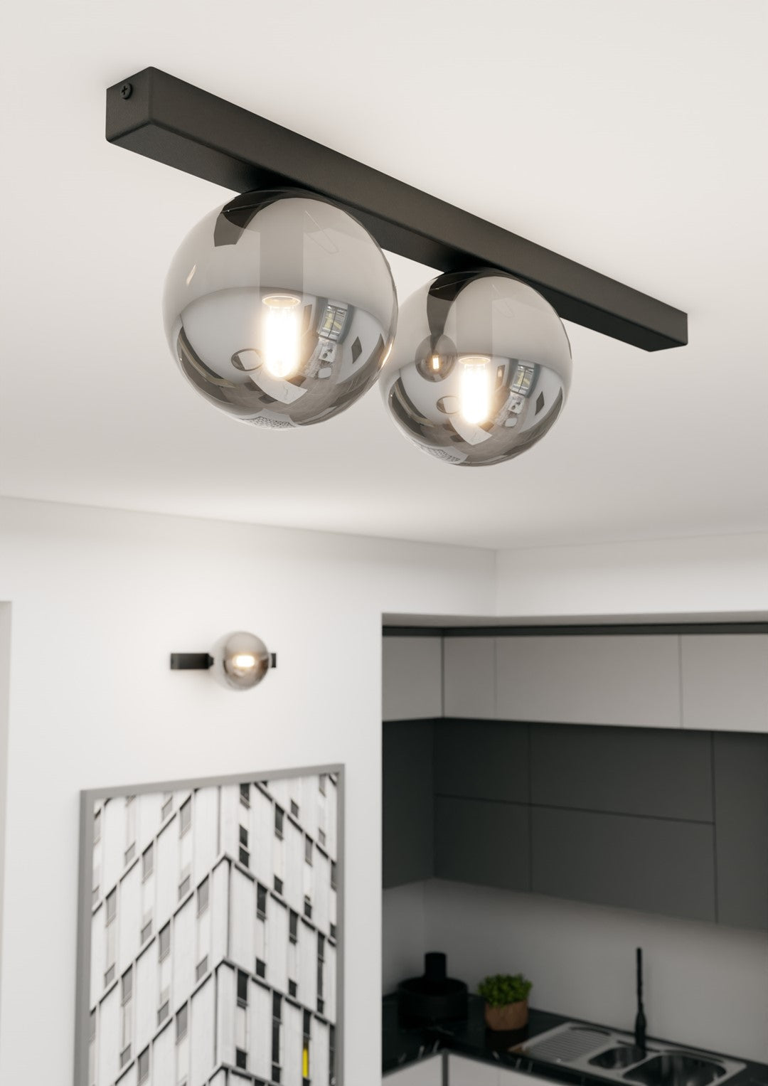 Loftlampe FIT 2 - Sort / Grafit - Nordic Unique