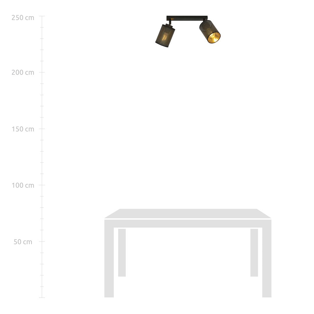 Loftlampe BRONX 2 - Sort - Nordic Unique