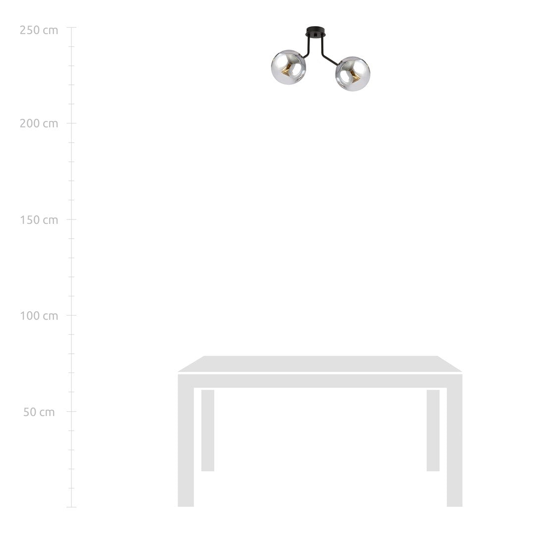 Loftlampe NOVA 2 - Sort / Grafit - Nordic Unique