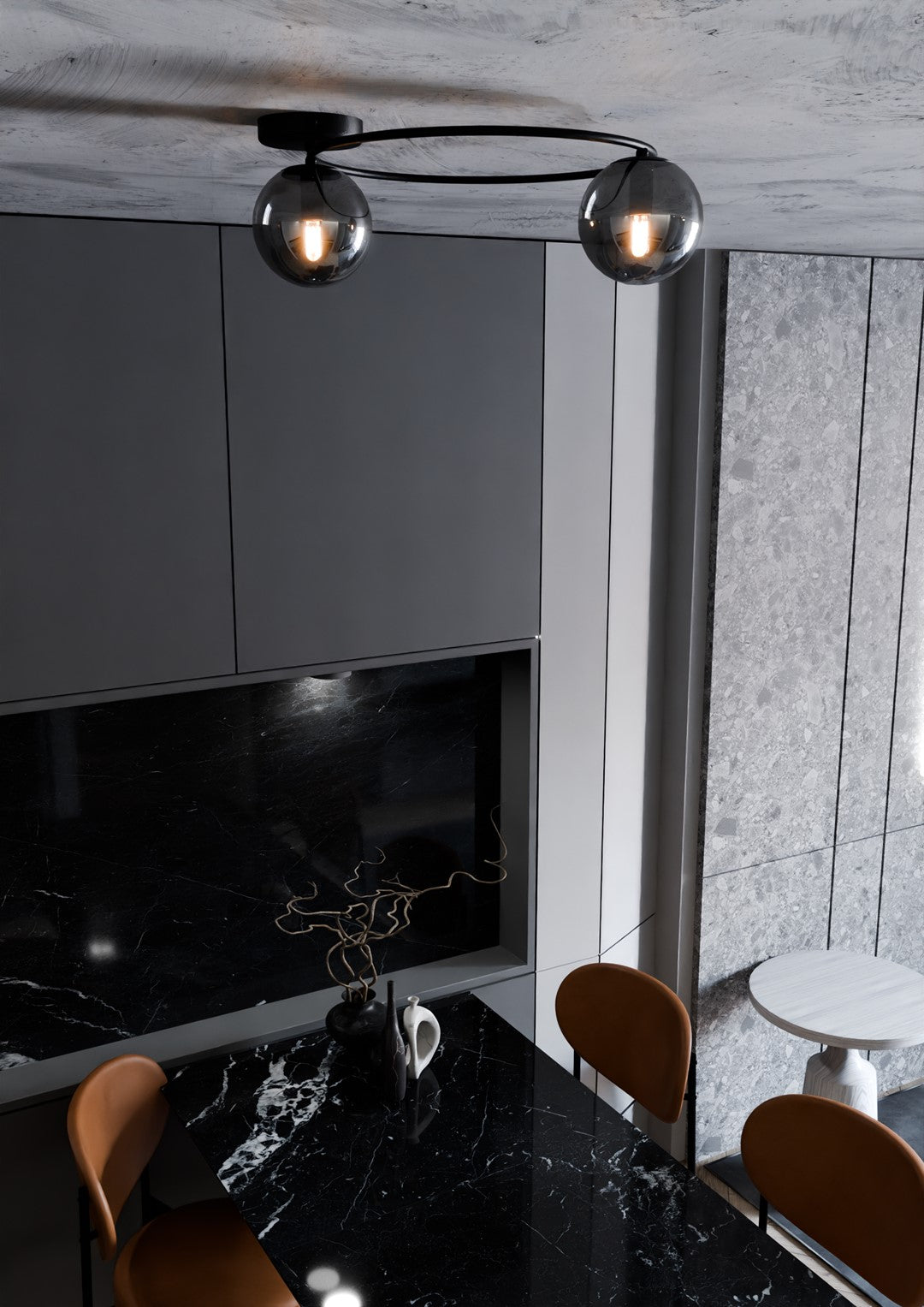 Loftlampe SOPRA 2 - Sort / Grafit - Nordic Unique