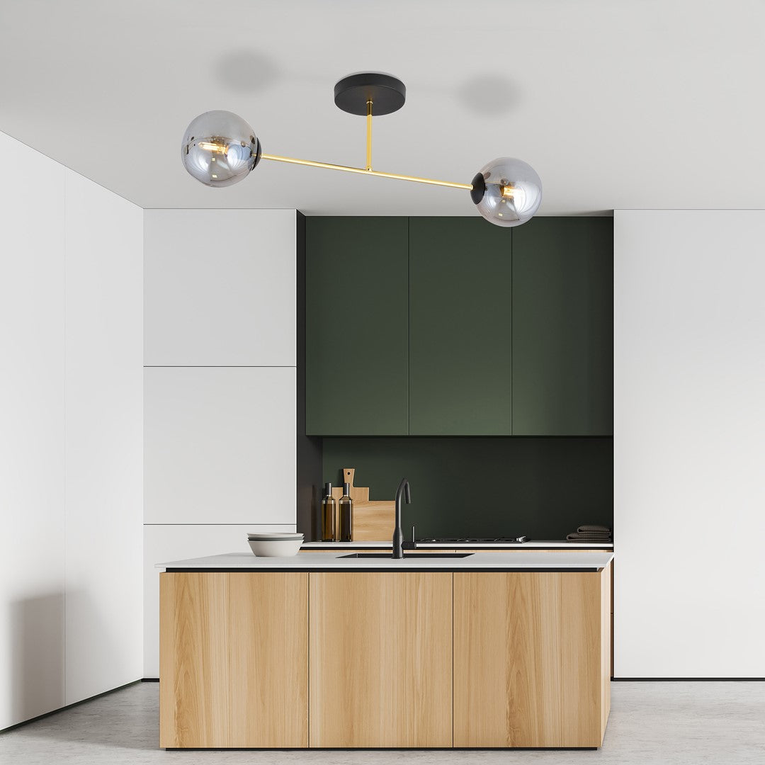 Loftlampe MAGNUM 2 - Sort / Grafit / Guld - Nordic Unique