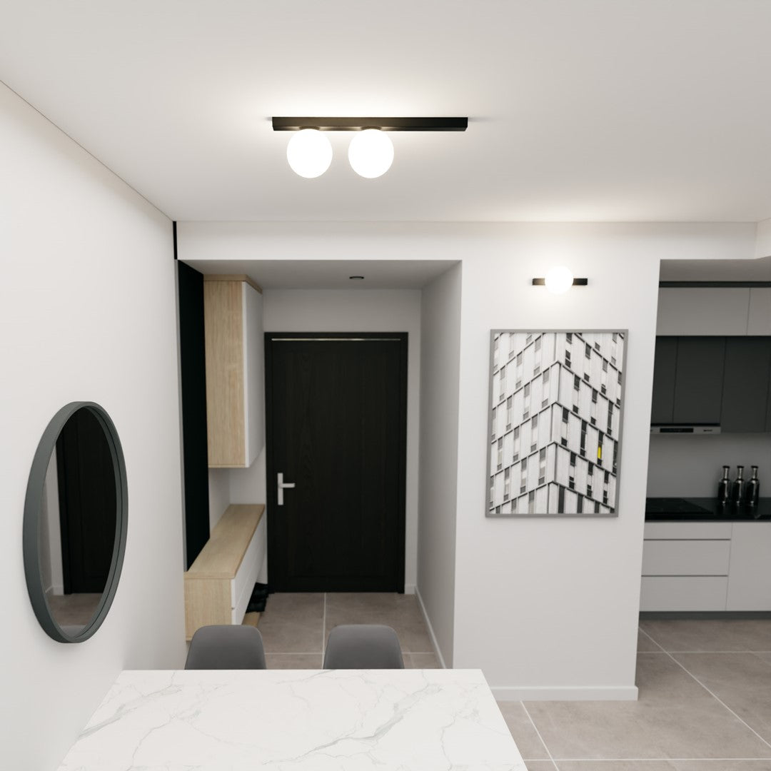 Loftlampe FIT 2 - Sort / Hvid - Nordic Unique