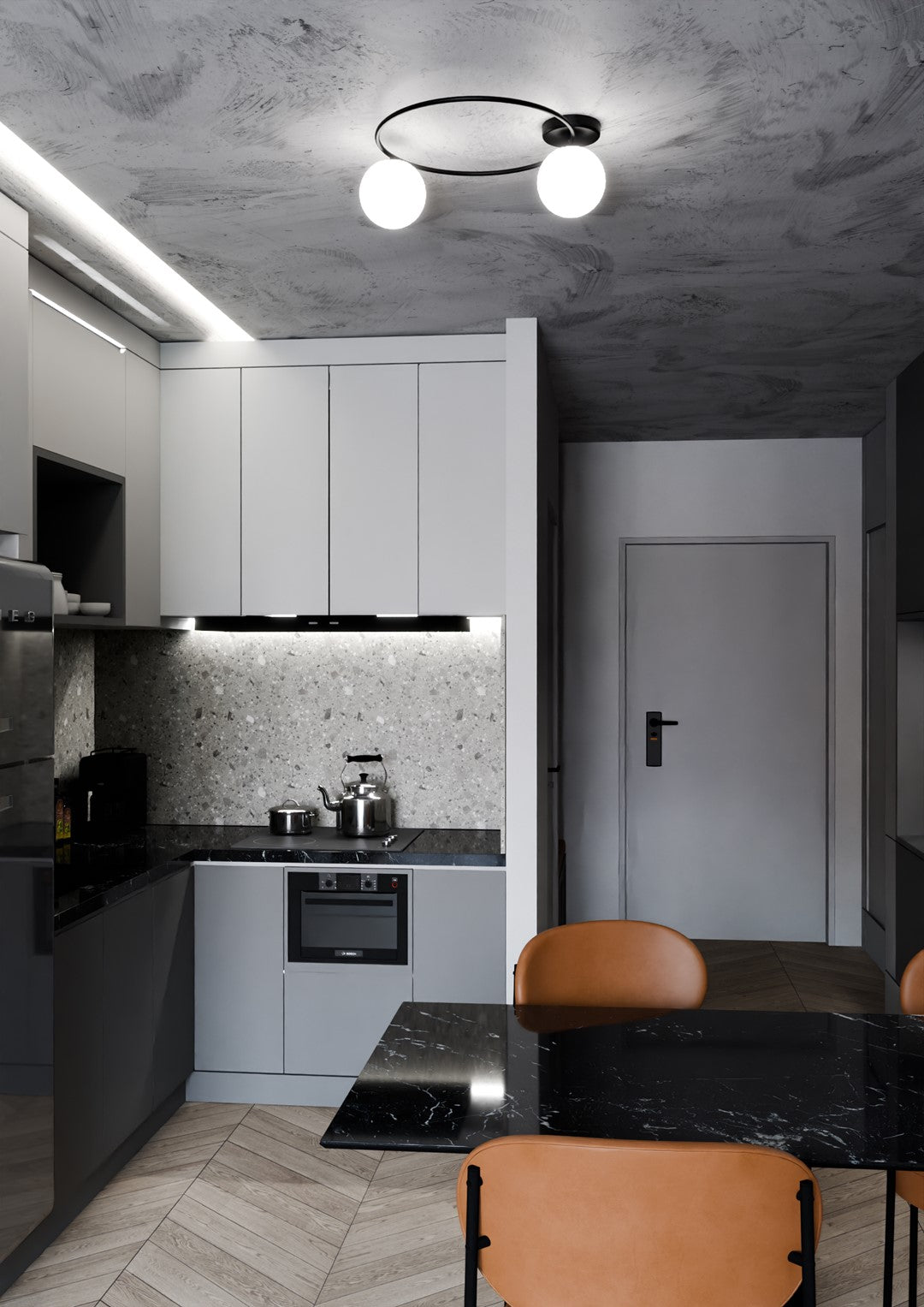 Loftlampe SOPRA 2 - Sort / Hvid - Nordic Unique