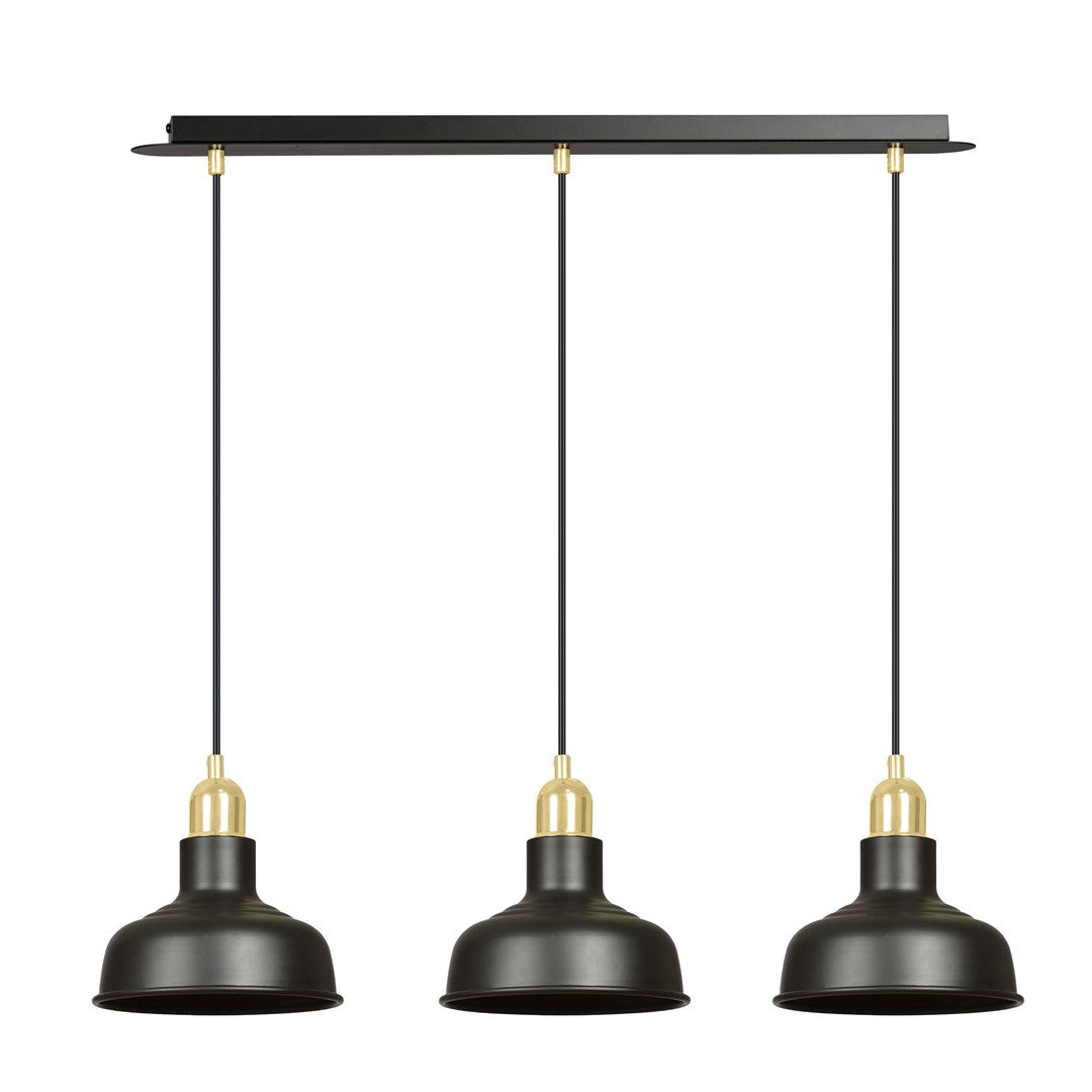 Loftlampe IBOR 3 - Sort / Guld - Nordic Unique
