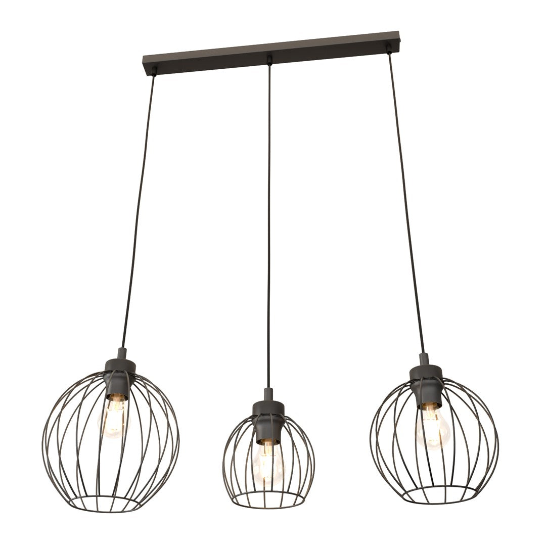 Loftlampe NANDO 3 - Sort - Nordic Unique