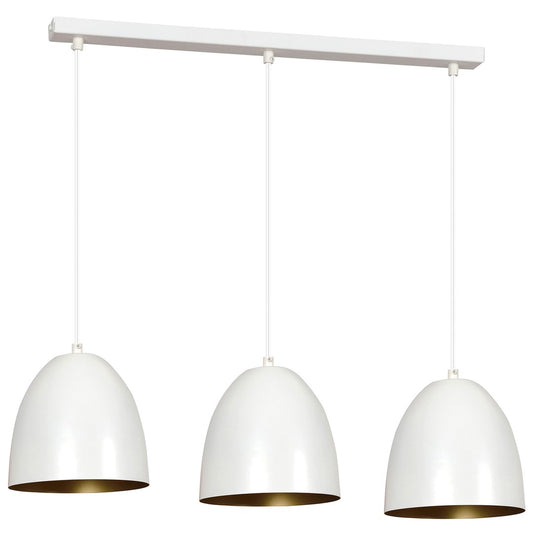 Loftlampe LENOX 3 - Hvid / Guld - Nordic Unique