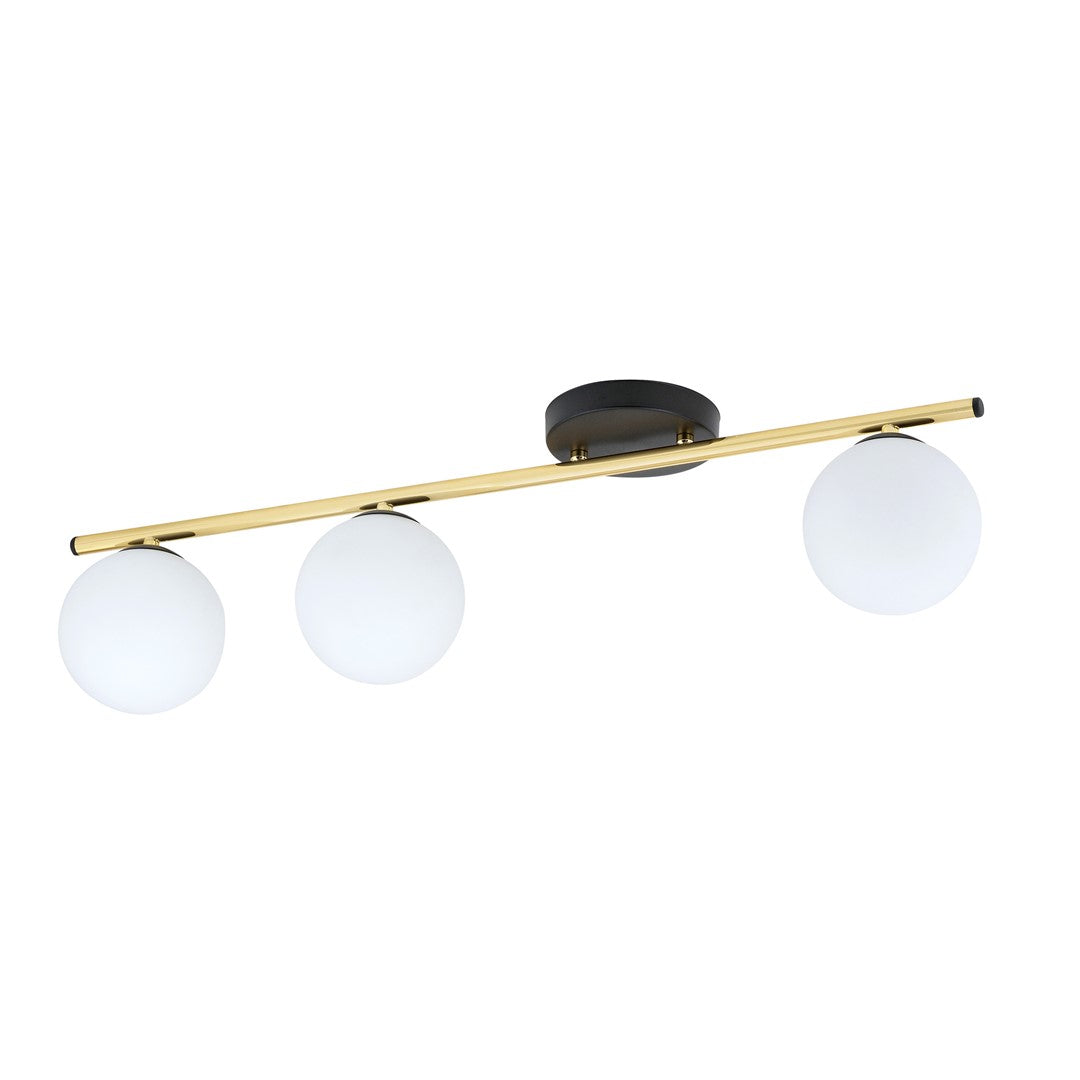 Loftlampe MONZA 3 - Sort / Hvid / Guld - Nordic Unique
