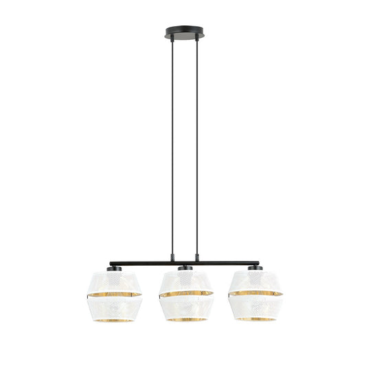 Loftlampe MALIA 3 - Sort / Hvid / Guld - Nordic Unique