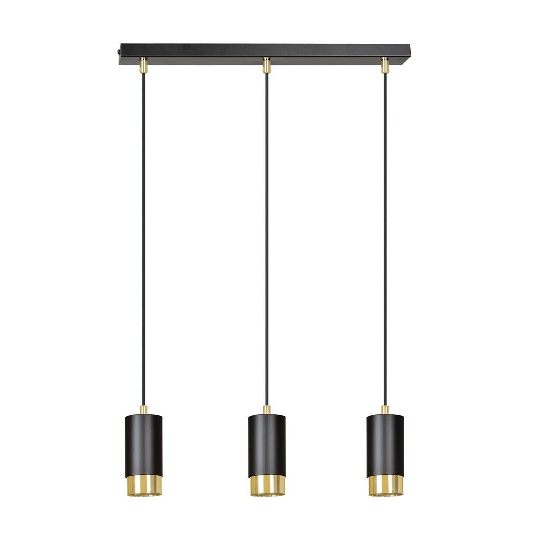 Loftlampe FUMIKO 3 - Sort / Guld - Nordic Unique