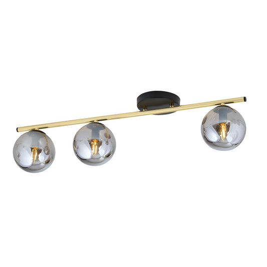Loftlampe MONZA 3 - Sort / Grafit / Guld - Nordic Unique