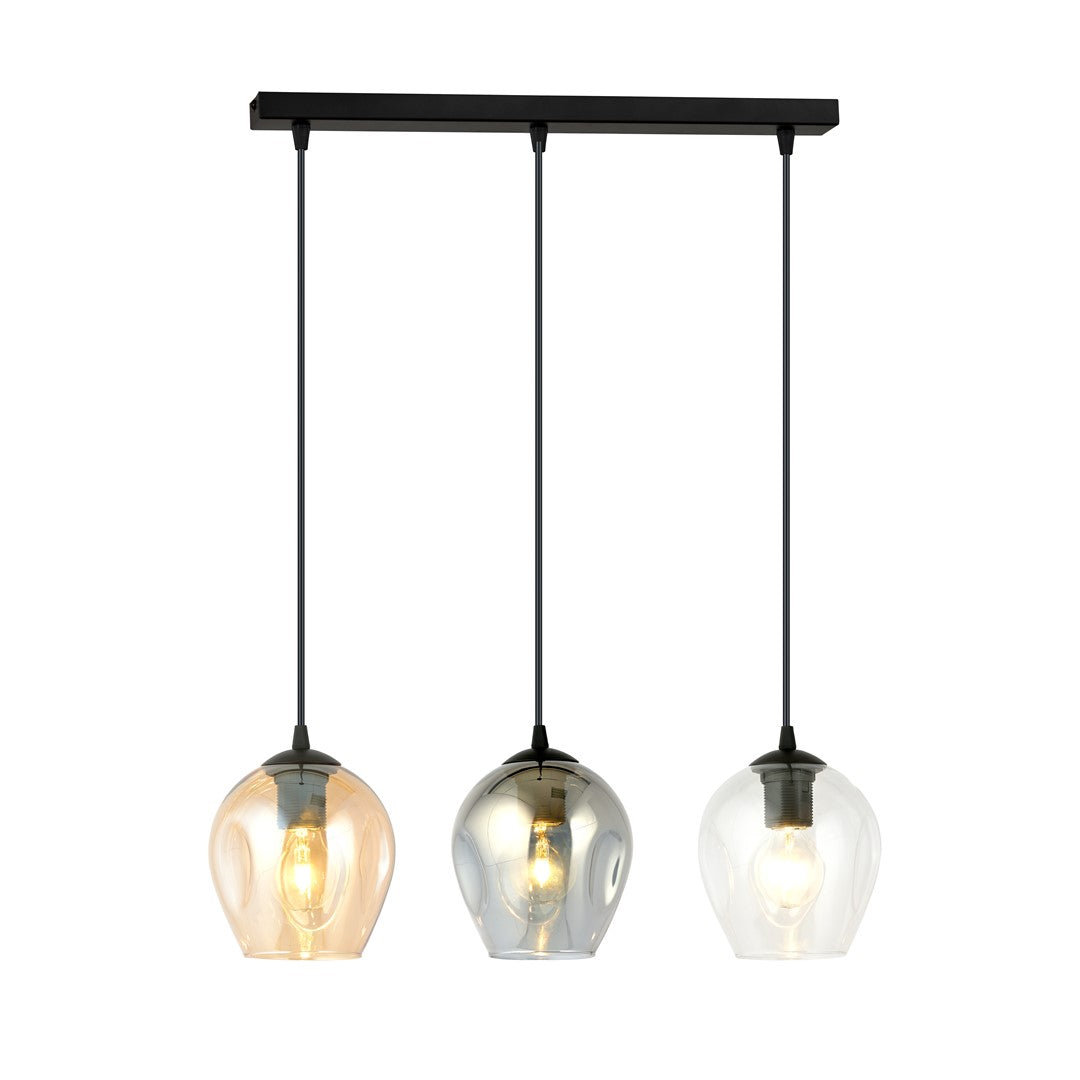Loftlampe ISTAR 3 - Sort / Rav / Grafit - Nordic Unique
