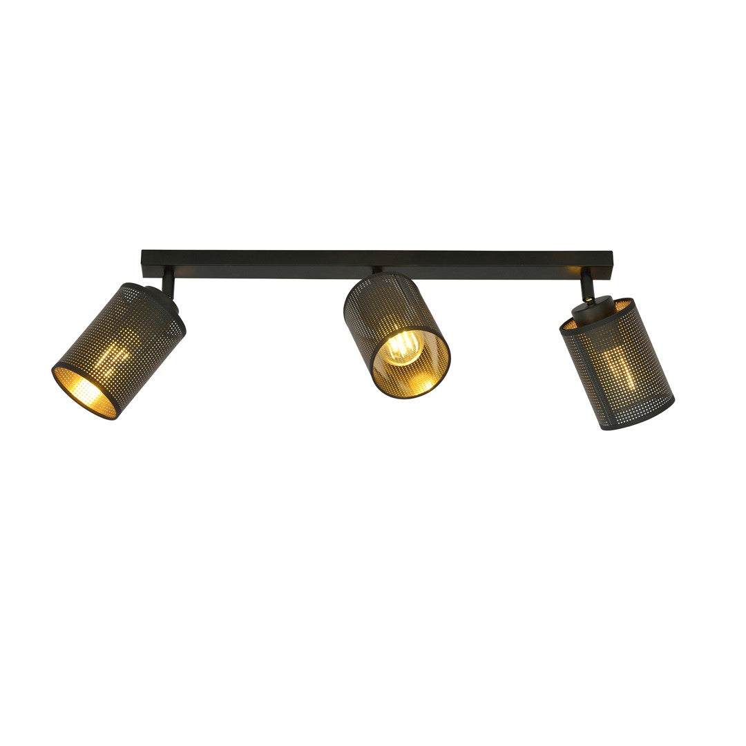 Loftlampe BRONX 3 - Sort - Nordic Unique