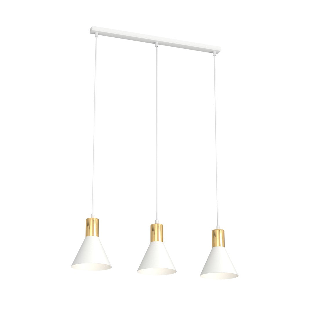 Loftlampe ROSA 3 - Hvid / Guld - Nordic Unique