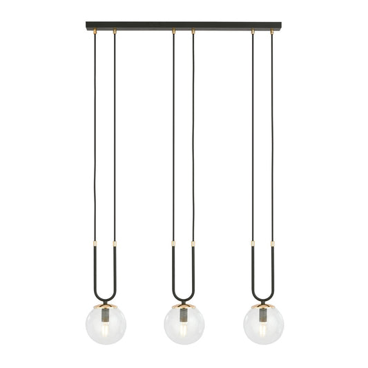 Loftlampe GLAM 3 - Sort / Guld - Nordic Unique