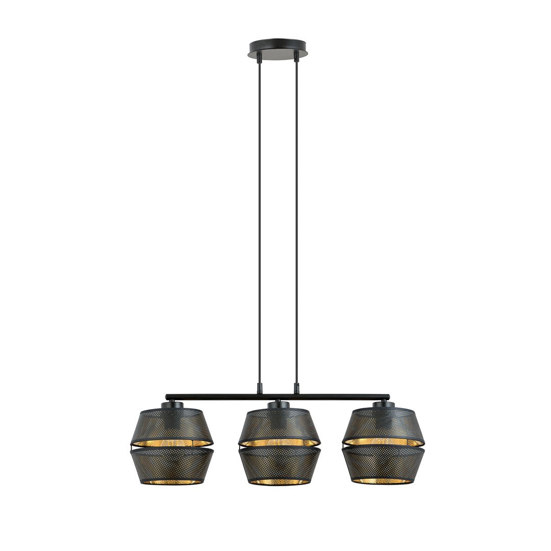 Loftlampe MALIA 3 - Sort / Guld - Nordic Unique