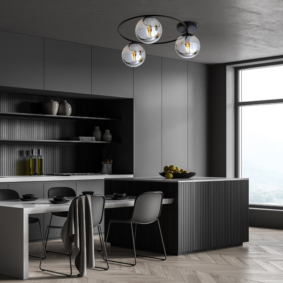 Loftlampe SOPRA 3 - Sort / Grafit - Nordic Unique