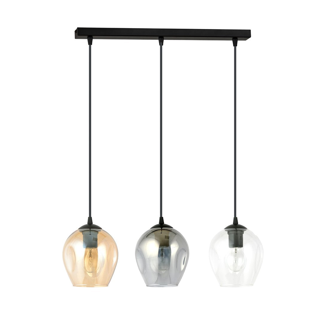 Loftlampe ISTAR 3 - Sort / Rav / Grafit - Nordic Unique