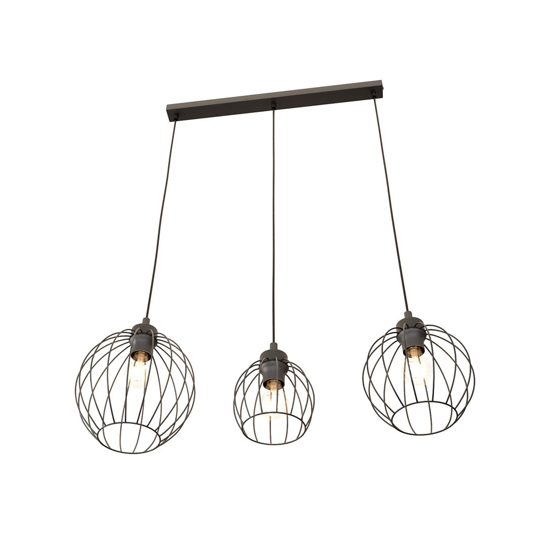Loftlampe NANDO 3 - Sort - Nordic Unique