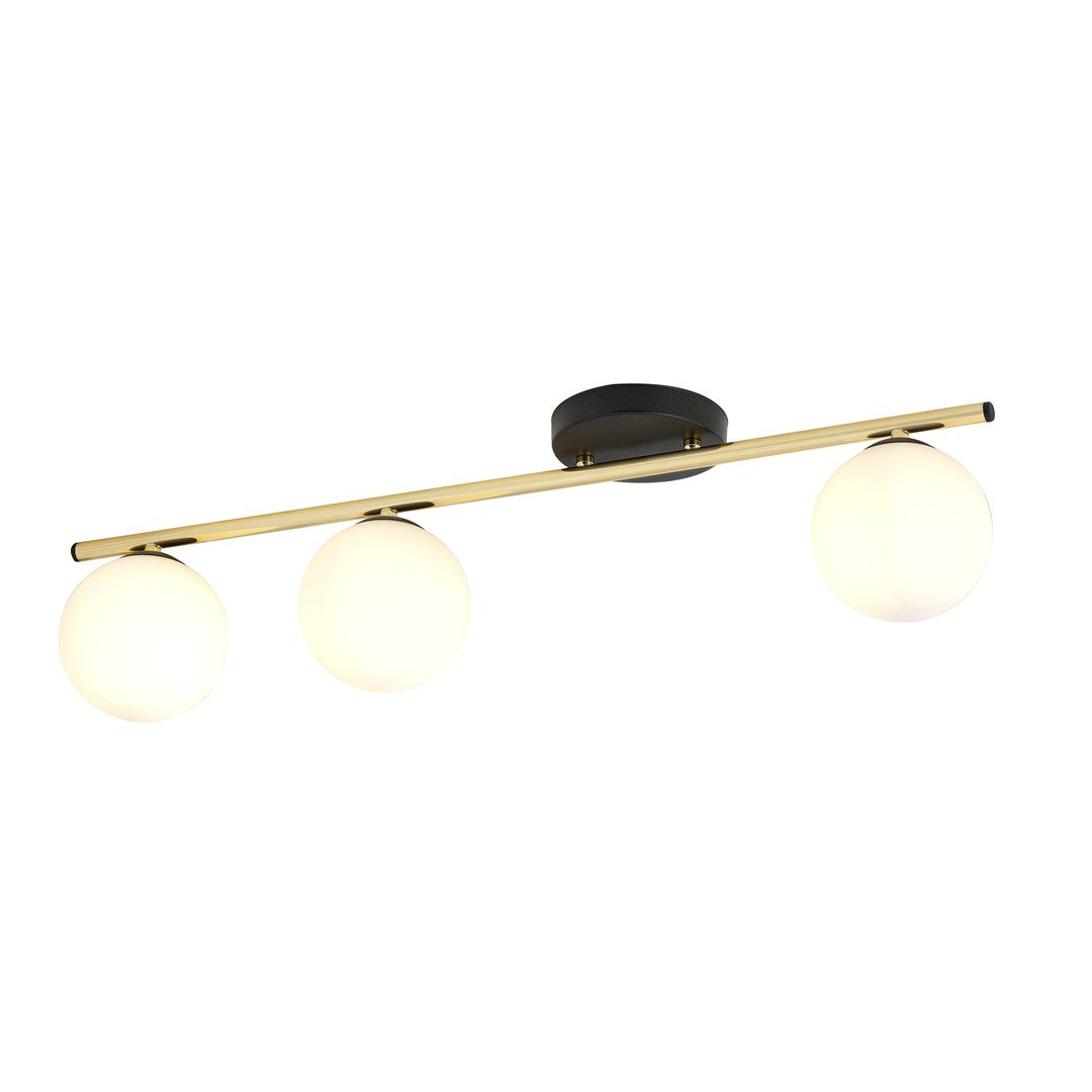 Loftlampe MONZA 3 - Sort / Hvid / Guld - Nordic Unique