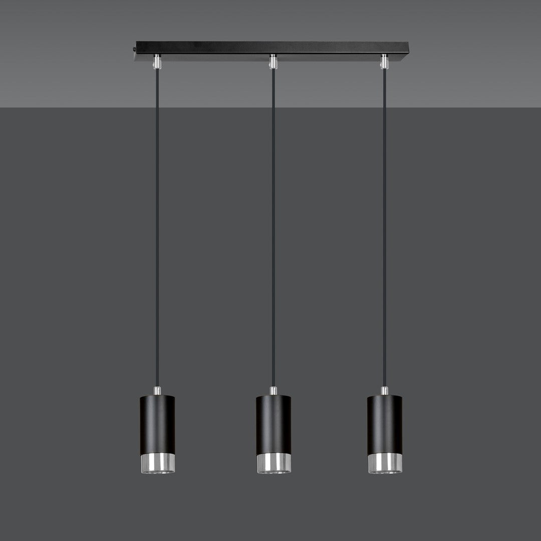Loftlampe FUMIKO 3 - Sort / Krom - Nordic Unique