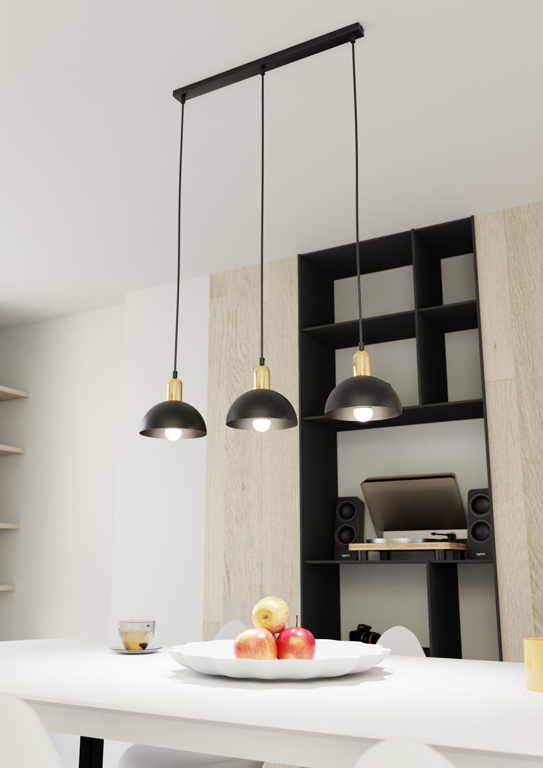 Loftlampe MOTO 3 - Sort / Guld - Nordic Unique