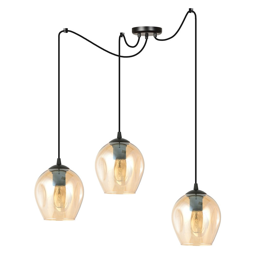 Loftlampe NIVEAU 3 - Sort / Rav - Nordic Unique