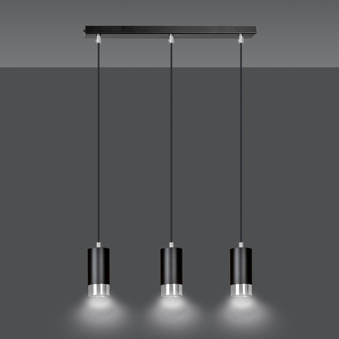 Loftlampe FUMIKO 3 - Sort / Krom - Nordic Unique