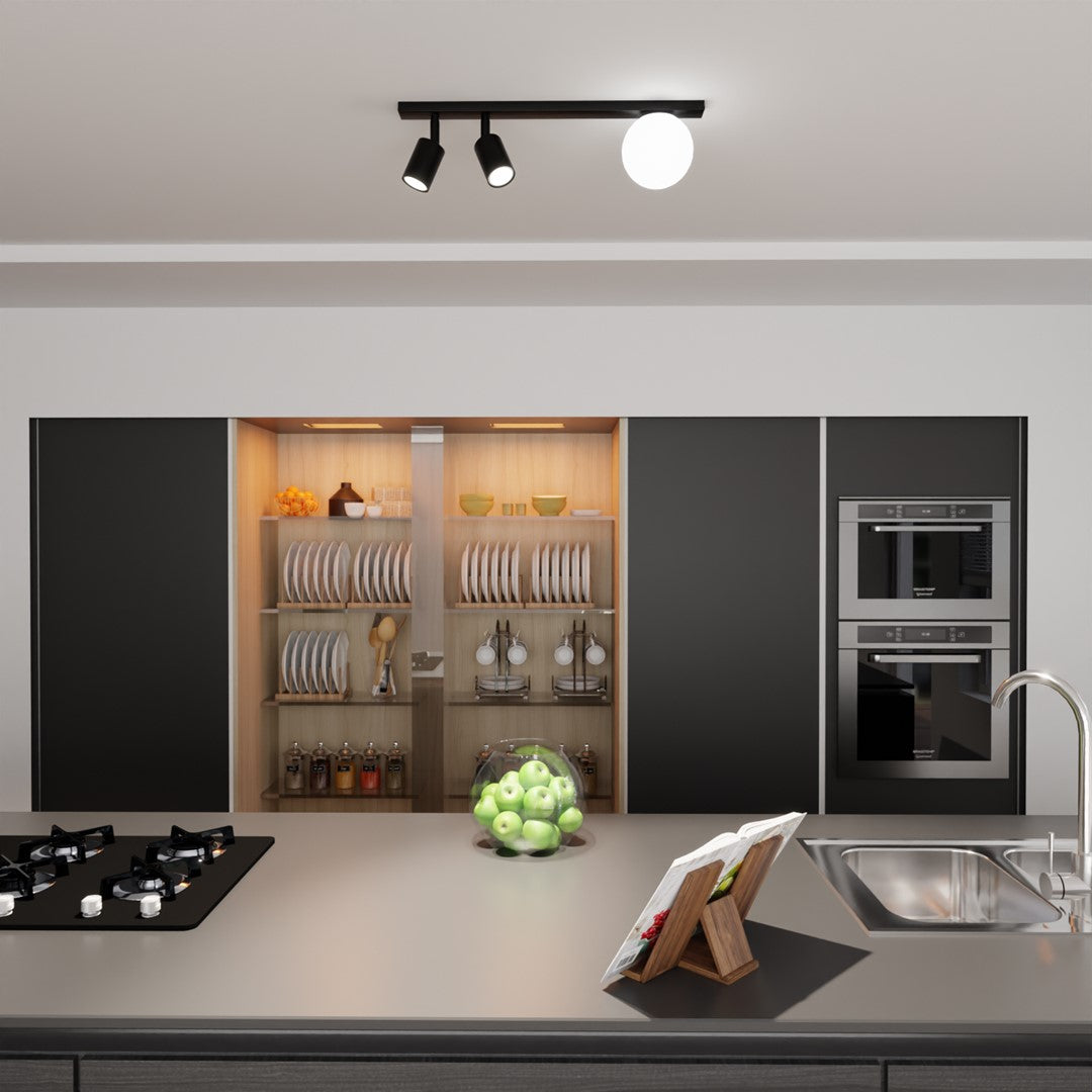 Loftlampe BASTER 3 - Sort / Hvid - Nordic Unique