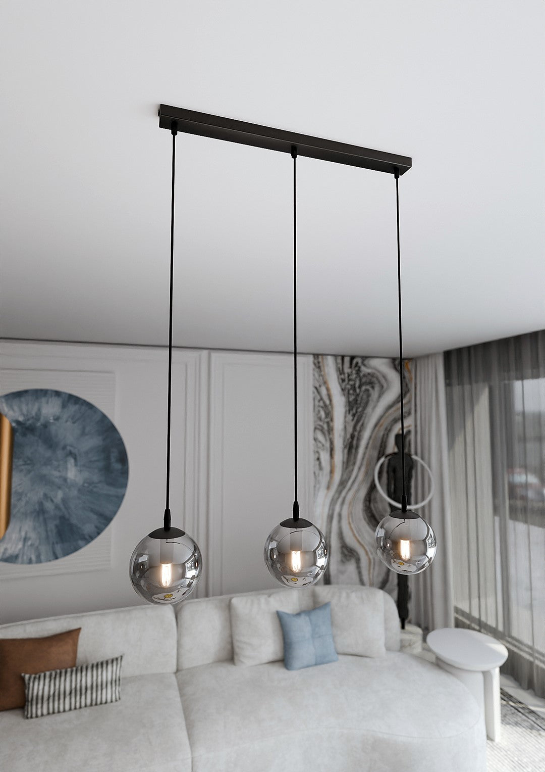 Loftlampe COSMO 3 - Sort / Grafit - Nordic Unique