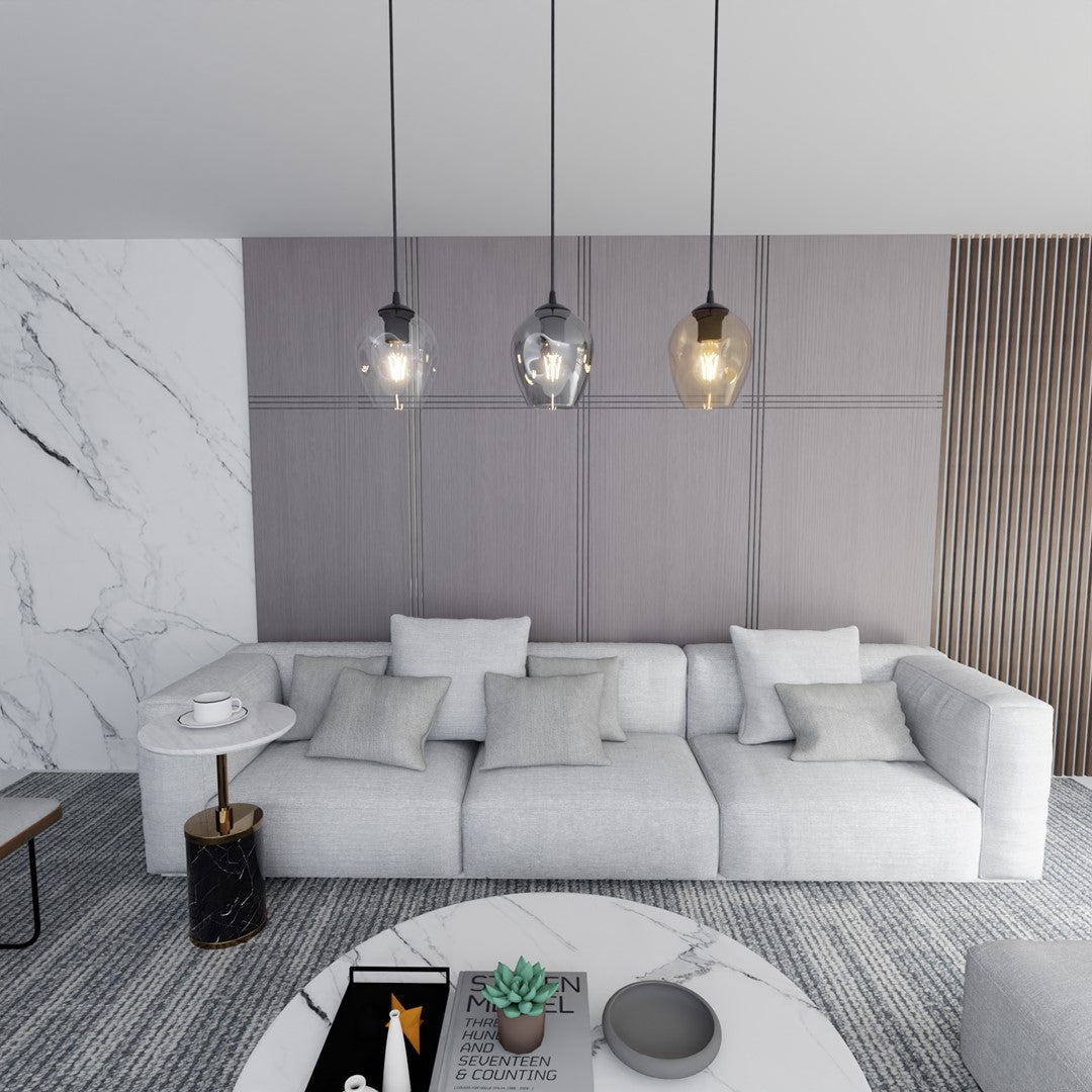 Loftlampe ISTAR 3 - Sort / Rav / Grafit - Nordic Unique