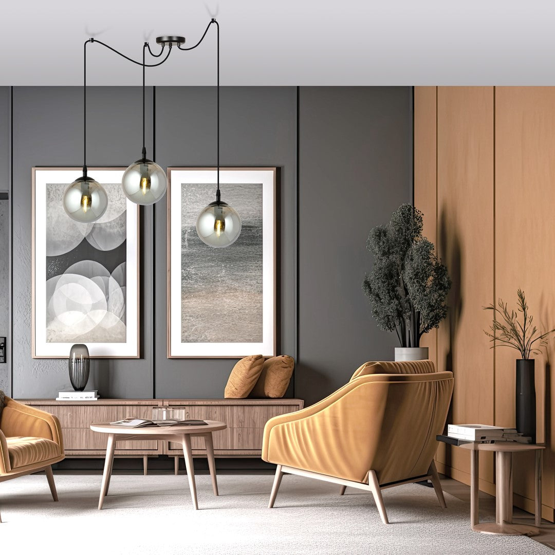 Loftlampe GIGI 3 - Sort / Grafit - Nordic Unique