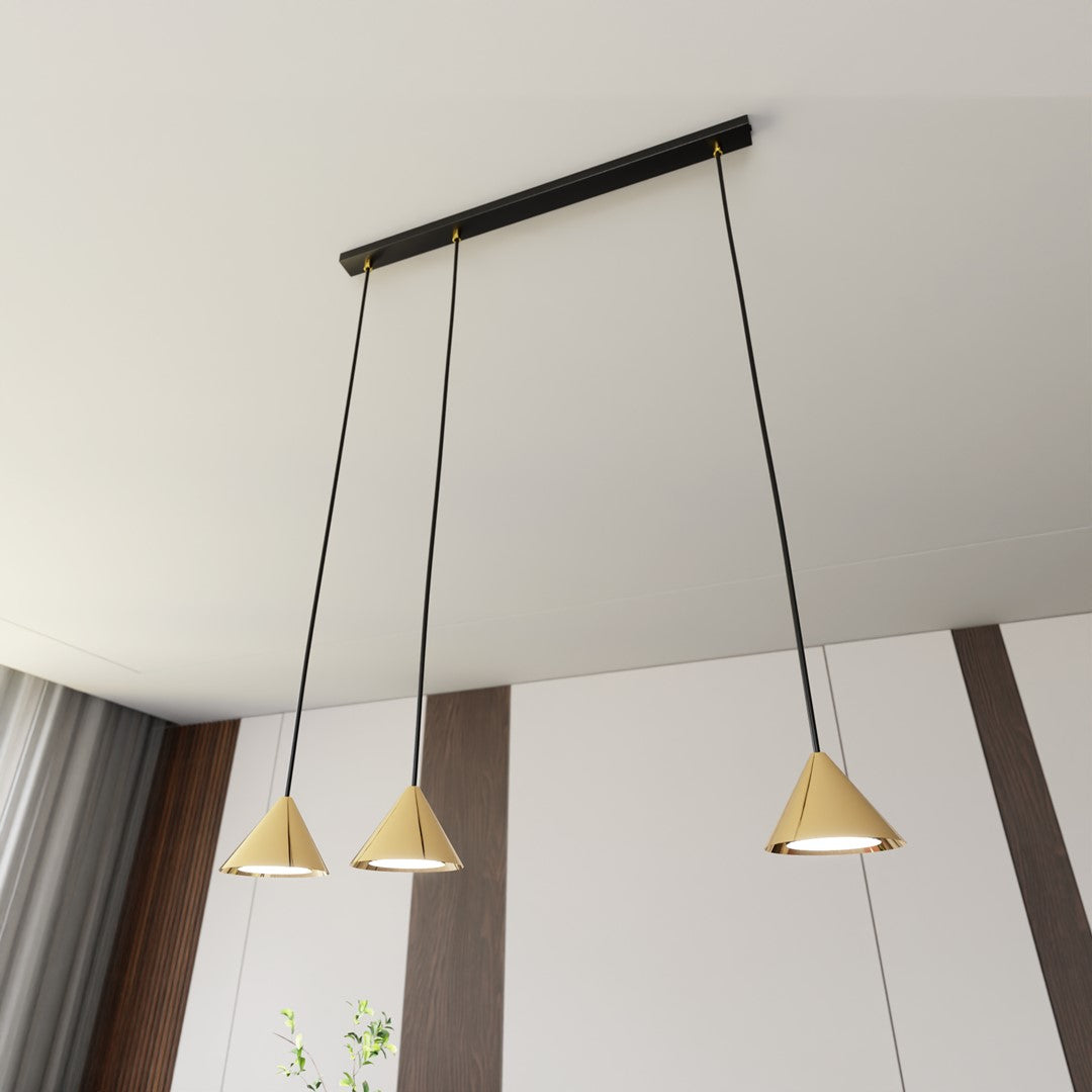 Loftlampe ELIT 3 - Sort / Guld - Nordic Unique