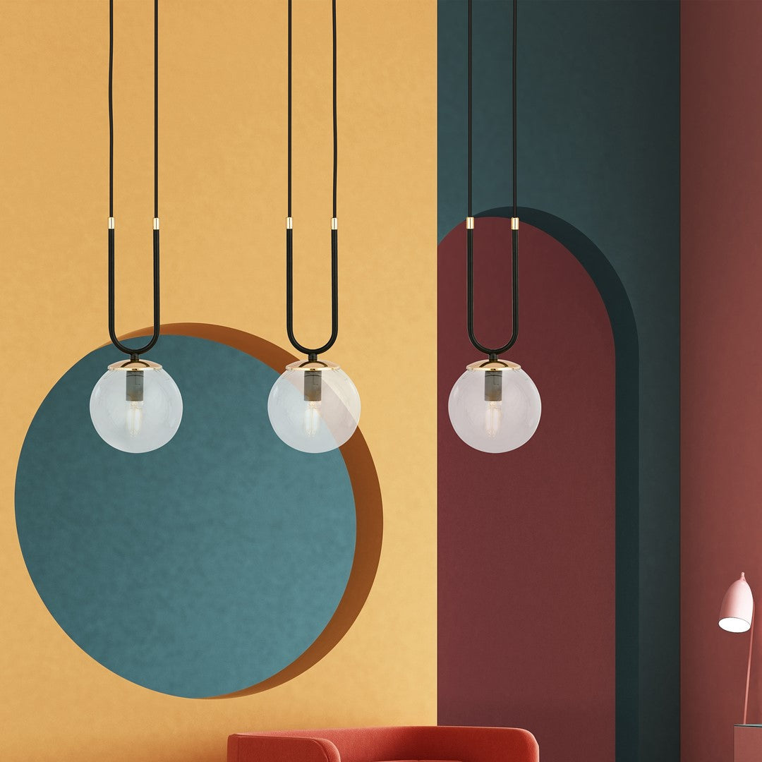 Loftlampe GLAM 3 - Sort / Guld - Nordic Unique