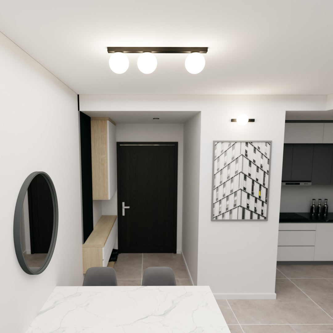 Loftlampe FIT 3 - Sort / Hvid - Nordic Unique