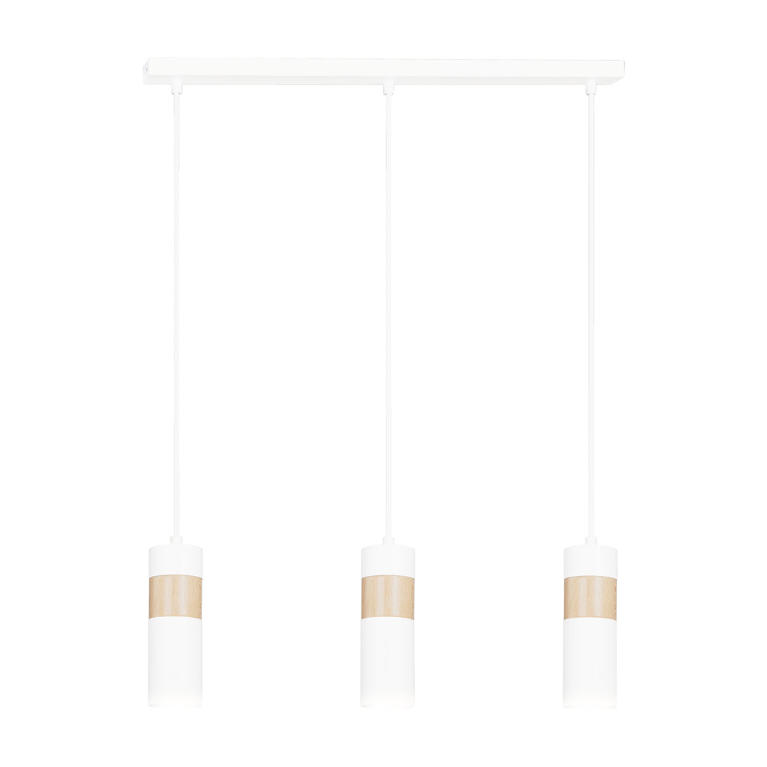 Loftlampe AKARI 3 - Hvid / Træ - Nordic Unique