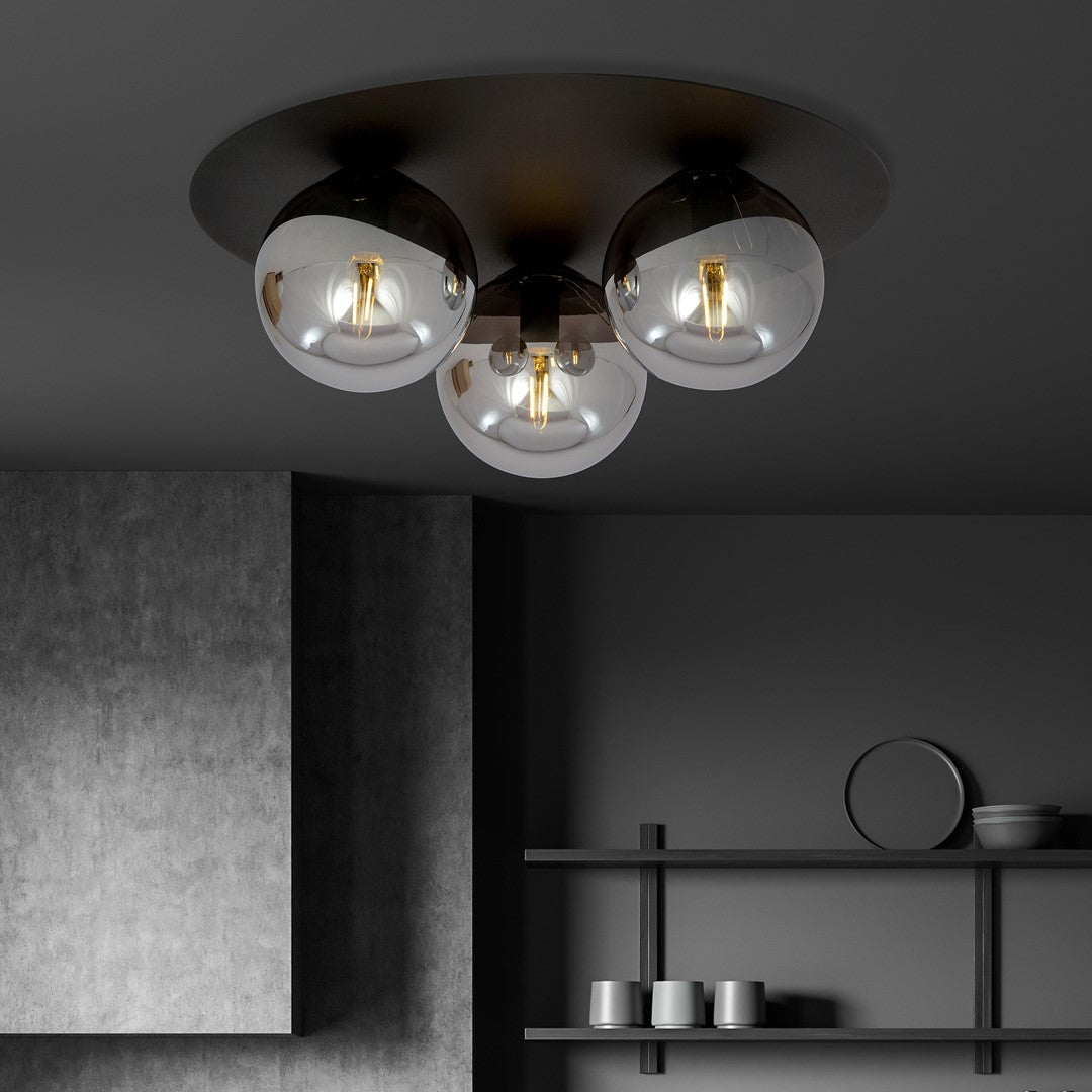 Loftlampe SOLAR 3 - Sort / Grafit - Nordic Unique