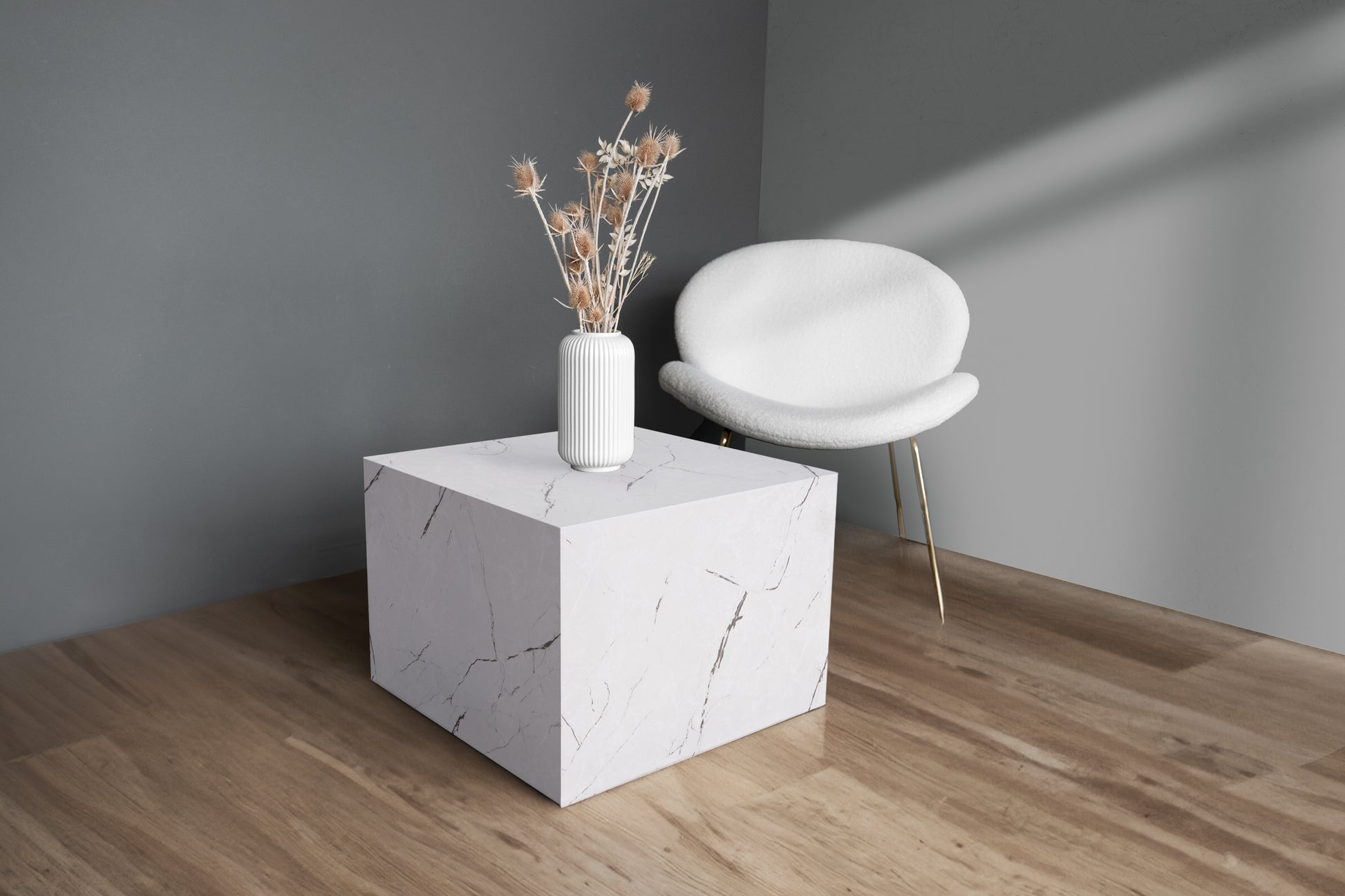 Bord Cuboid 100 – Hvid - Nordic Unique