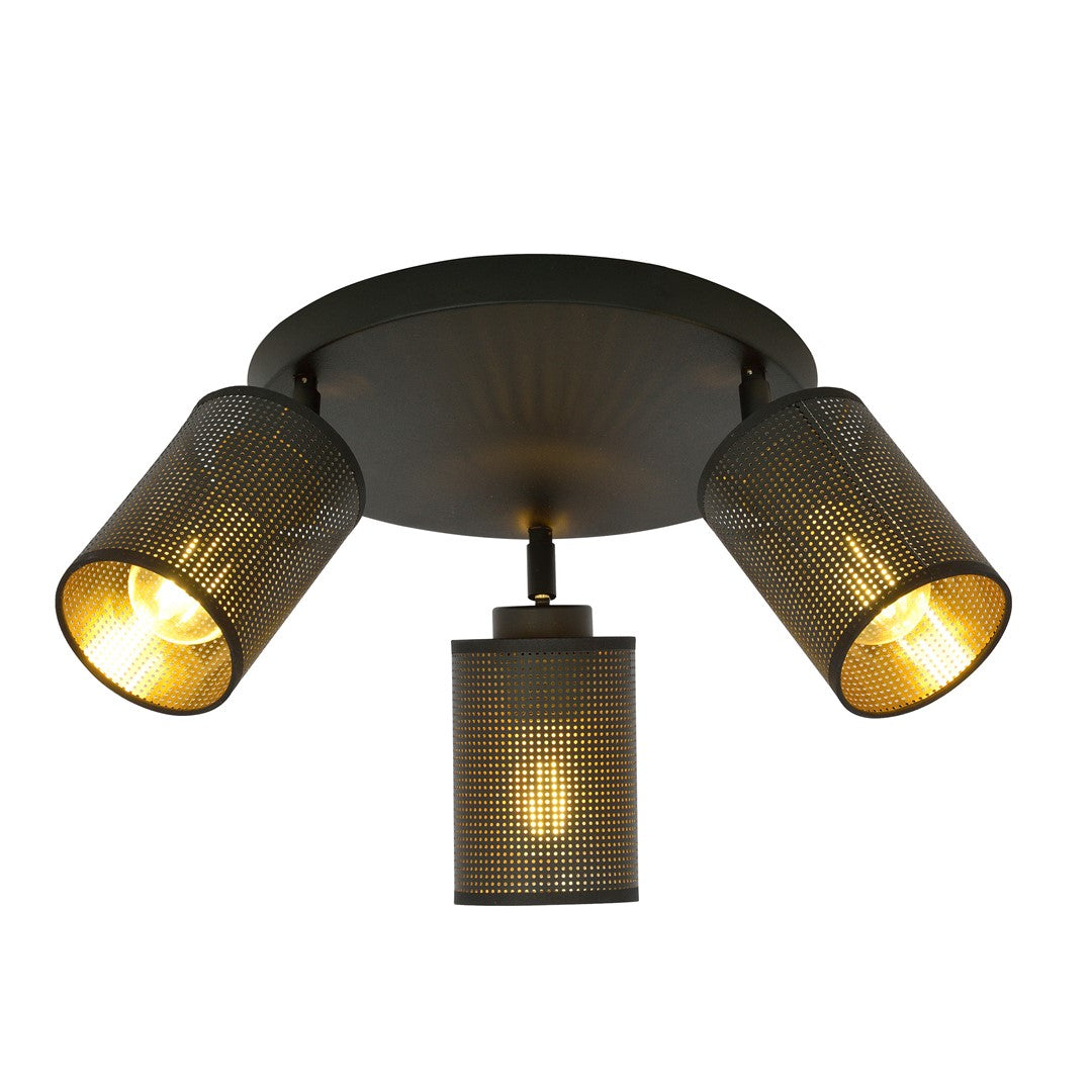 Loftlampe BRONX 3 Premium - Sort - Nordic Unique