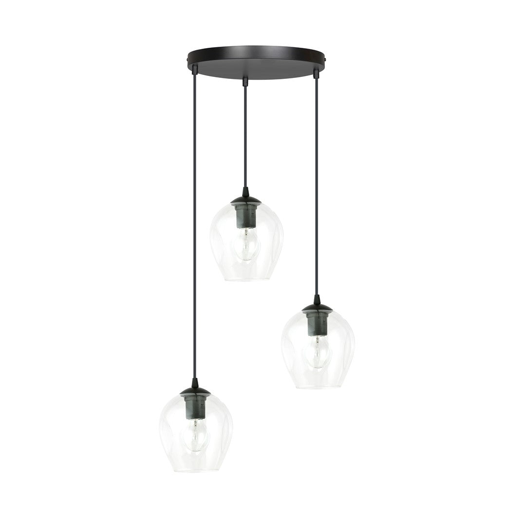 Loftlampe ISTAR 3 Premium Gennemsigtig - Sort - Nordic Unique